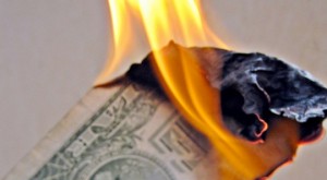 burning money