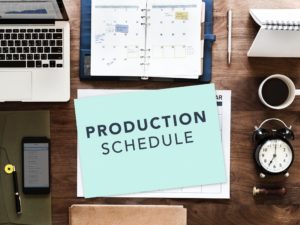 event production schedule